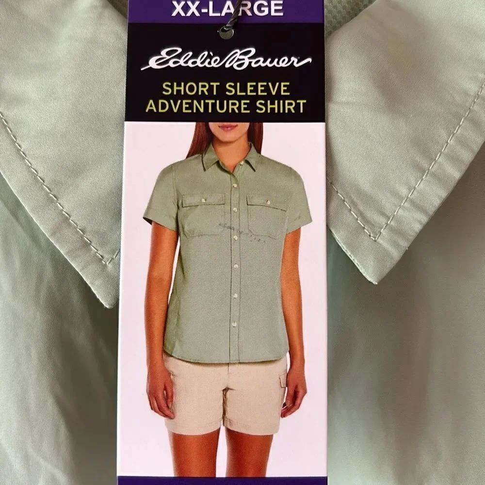 NEW Eddie Bauer Short Sleeve Adventure Shirt